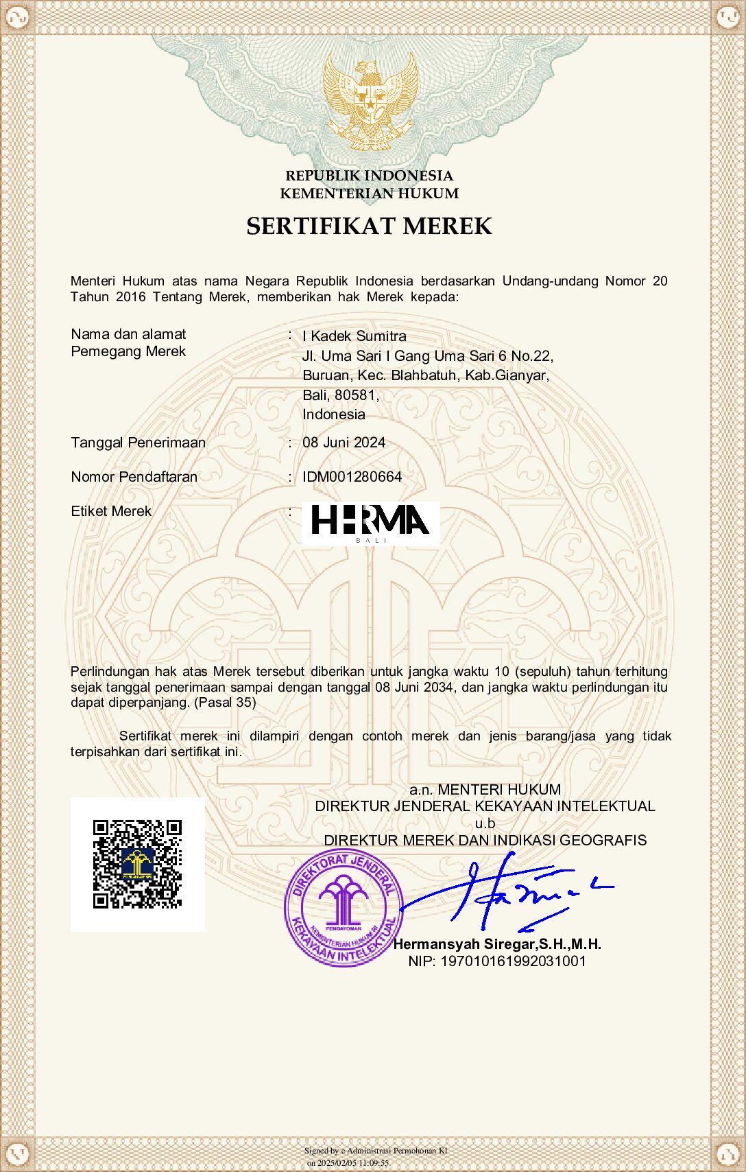 HHRMA Bali — IDM001280664