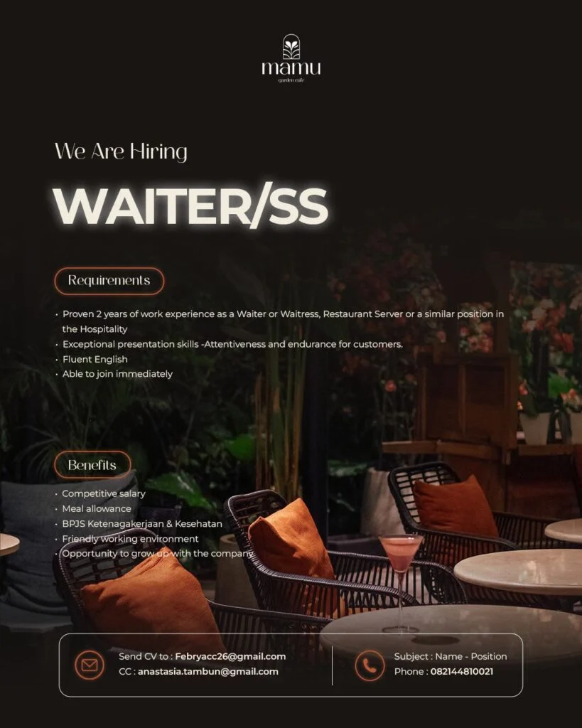 Waiter / waitress