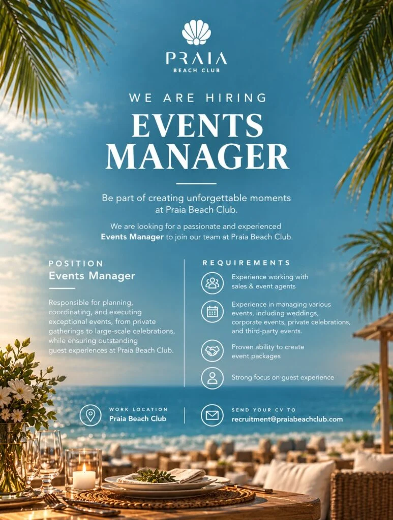 Praia beach club events manager