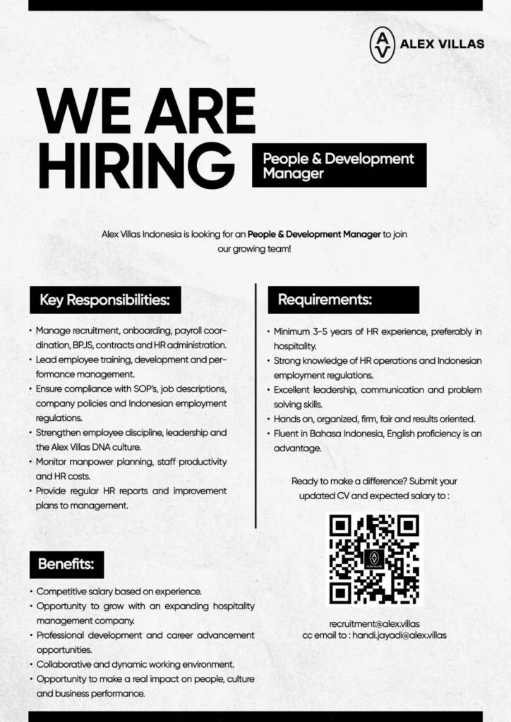People & development manager